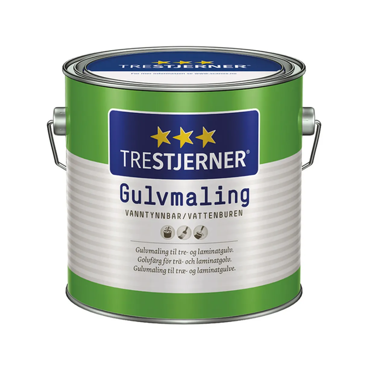 GOLVFÄRG TRESTJERNER HALVBLANK B-BAS 9L