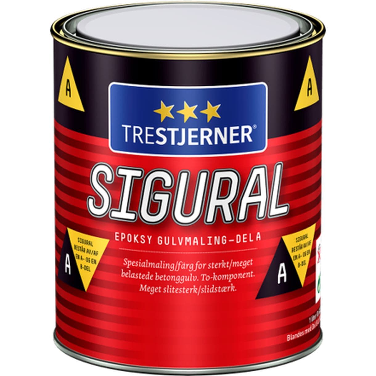 GOLVFÄRG EPOXY TRESTJERNER 39 STÅLGRÅ 0,62L