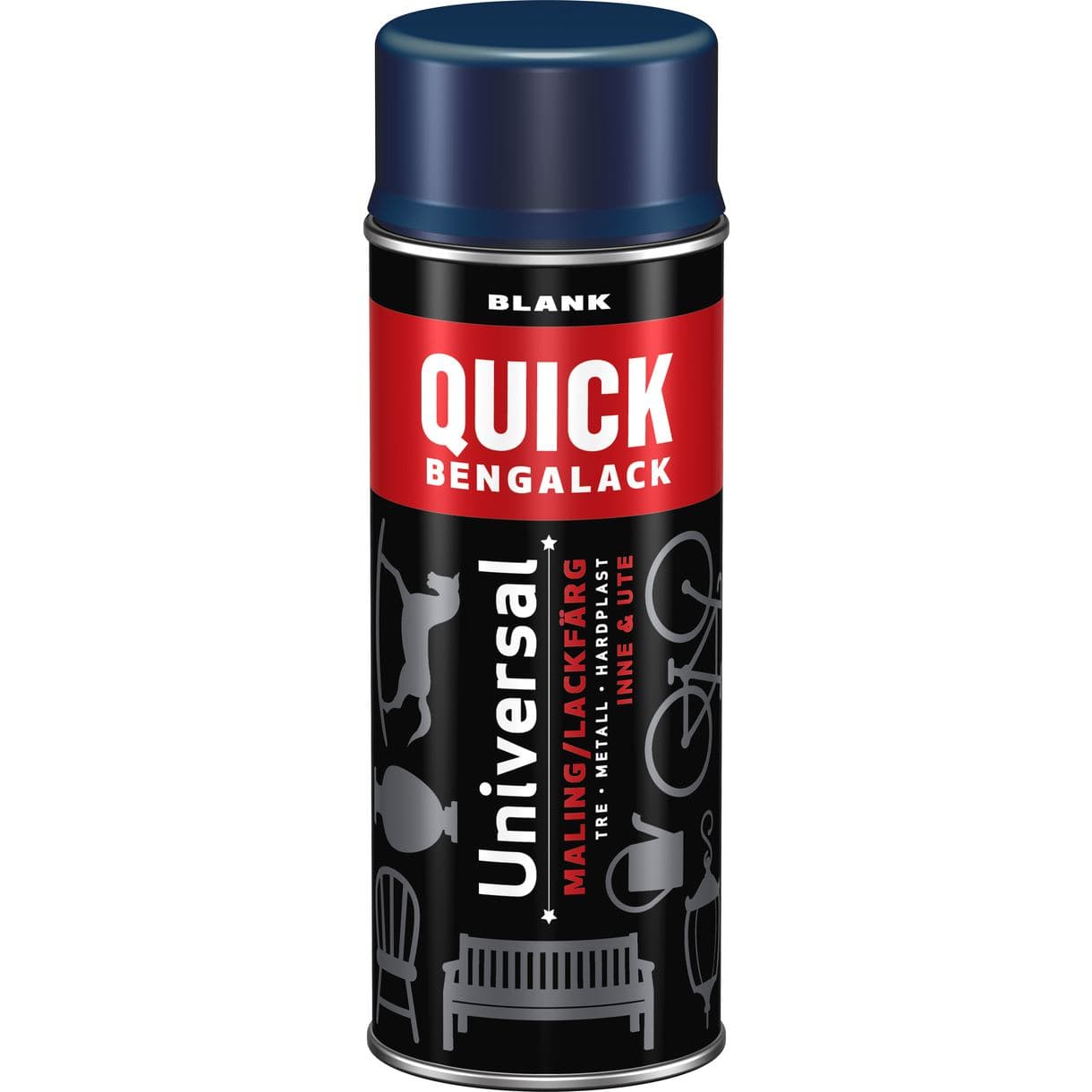 SPRAYFÄRG QUICK MARINBLÅ BLANK 0,4L