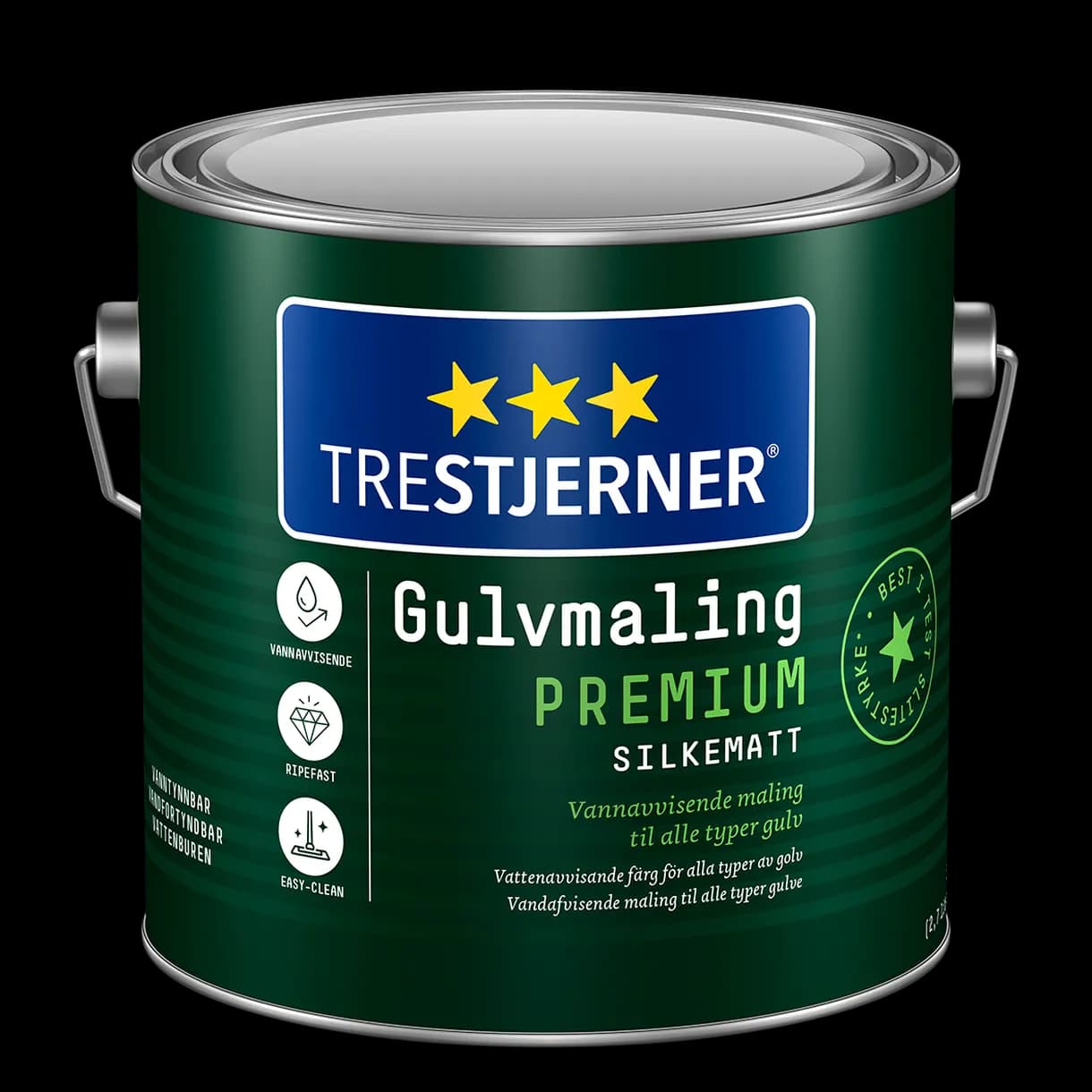 GOLVFÄRG TRESTJERNER PREMIUM C-BAS 2,7L