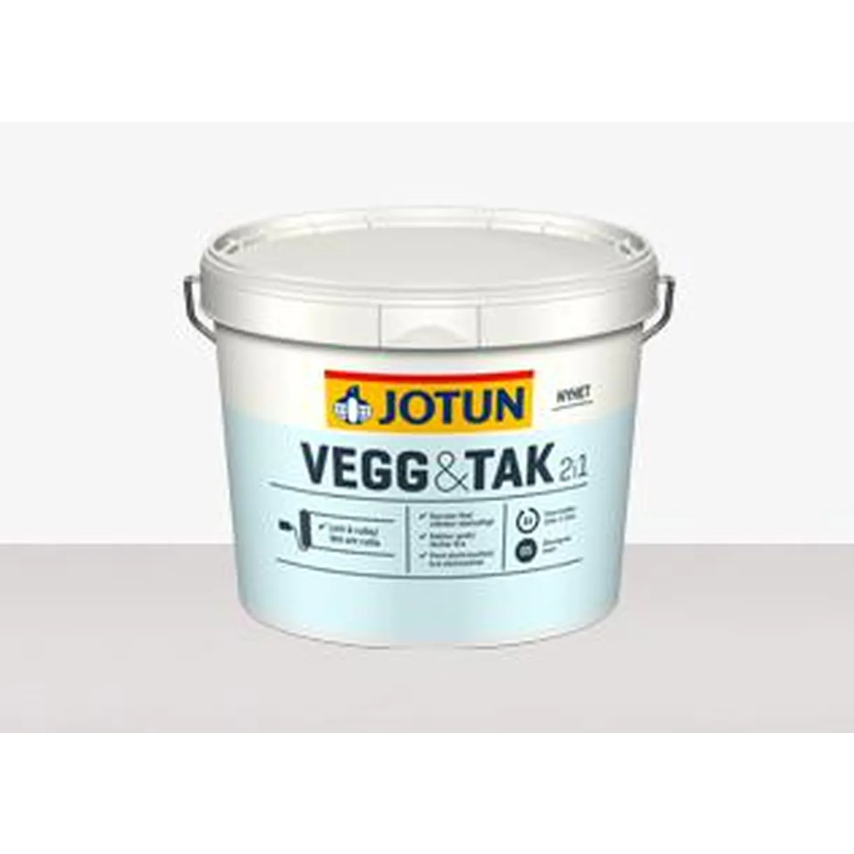 VÄGG OCH TAKFÄRG JOTUN VIT BAS 2,7L