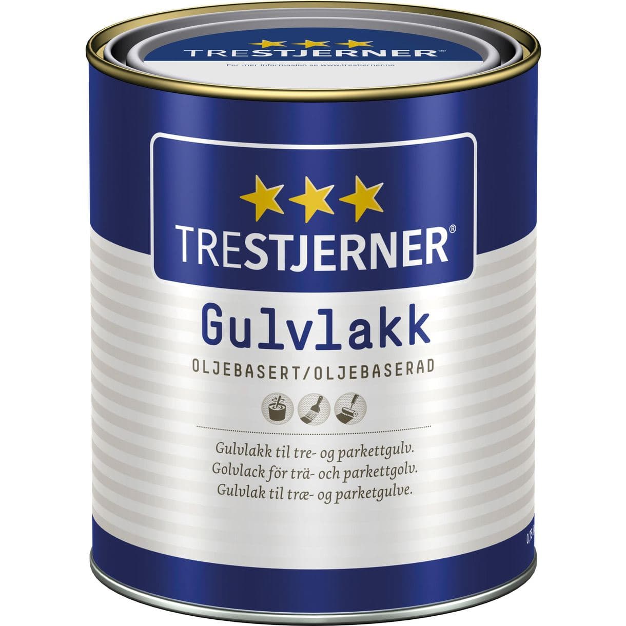 GOLVLACK TRESTJERNER BLANK OLJEBASERAD 0,75L