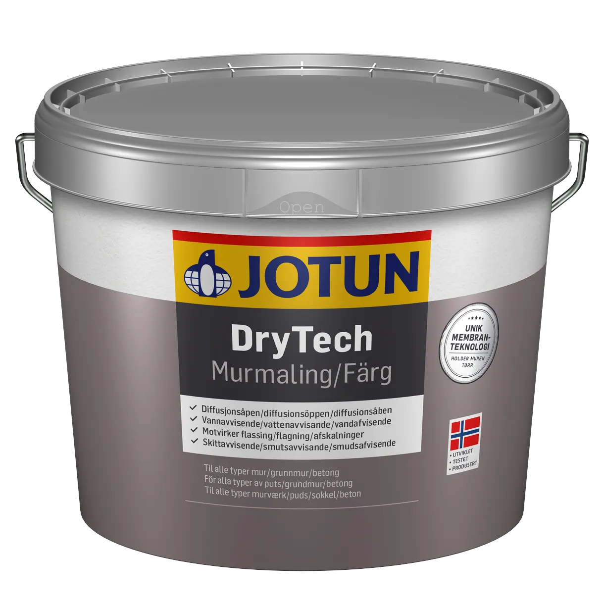 MURFÄRG JOTUN DRYTECH BAS LJUSGRÅ 2,7L