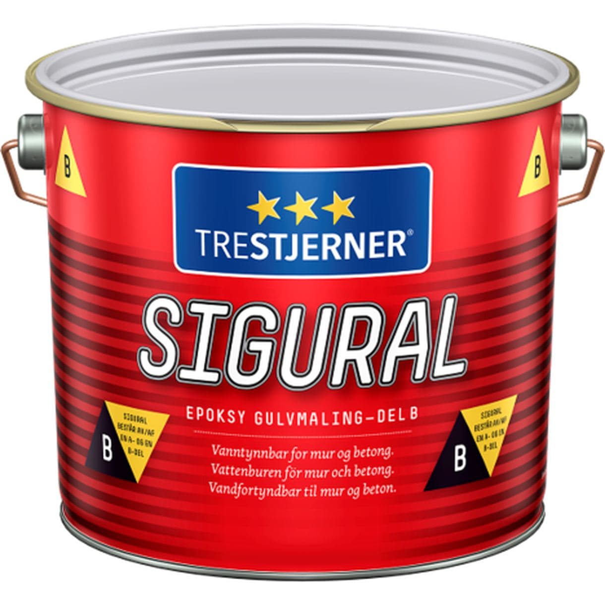 GOLVFÄRG EPOXY TRESTJERNER KLAR DEL B 2,8L