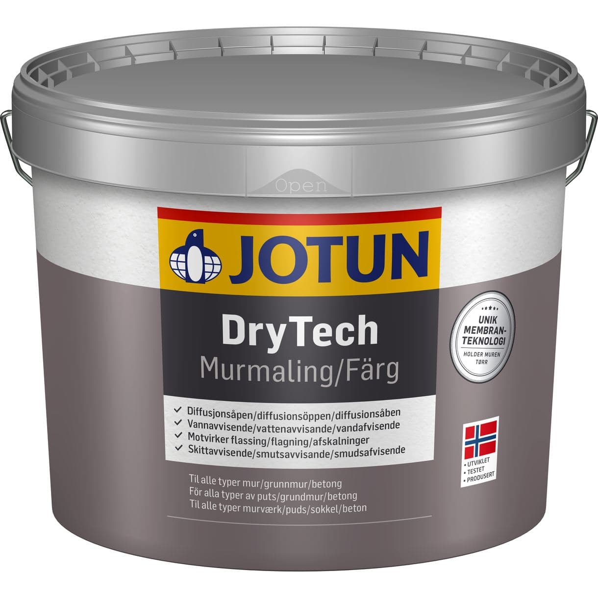 MURFÄRG JOTUN DRYTECH BAS LJUSGRÅ 9L