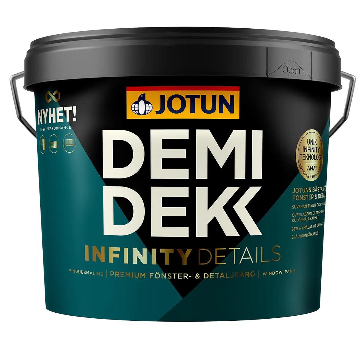 FÖNSTERFÄRG DEMIDEKK INFINITY OXIDRÖD 0,68L