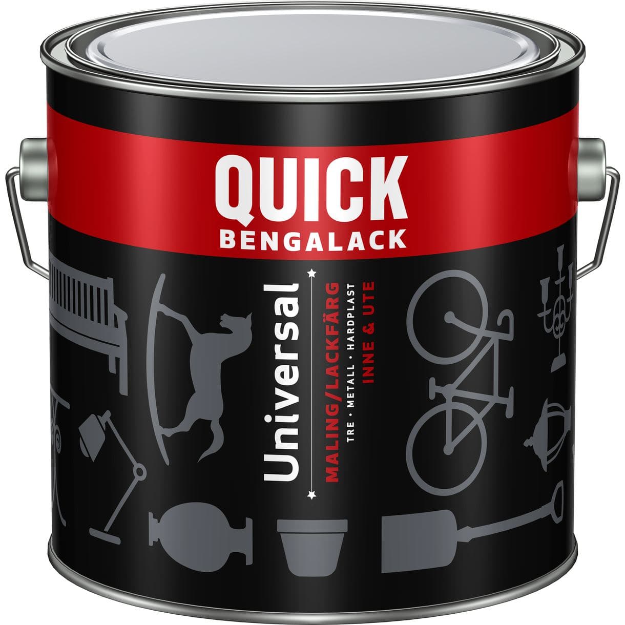 METALLACKFÄRG QUICK BENGALACK UNIVERSAL C-BAS 2,7L 6AJMCNCSA