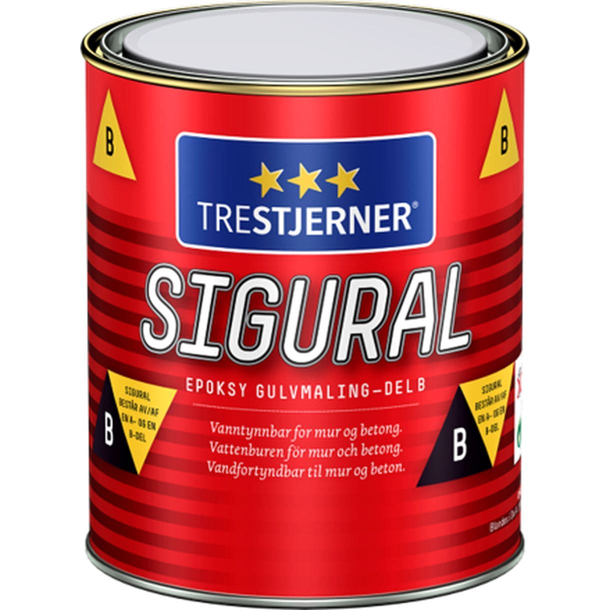 GOLVFÄRG EPOXY TRESTJERNER KLAR DEL B 0,84L