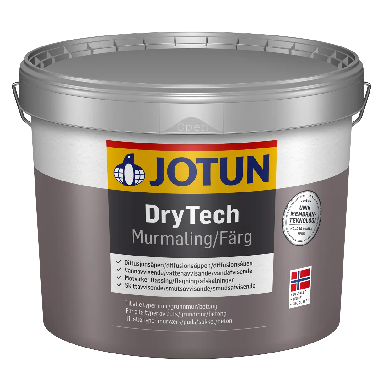 MURFÄRG JOTUN DRYTECH BAS MÖRKGRÅ 9L