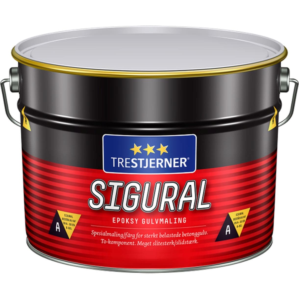 GOLVFÄRG EPOXY TRESTJERNER 39 STÅLGRÅ 6,2L