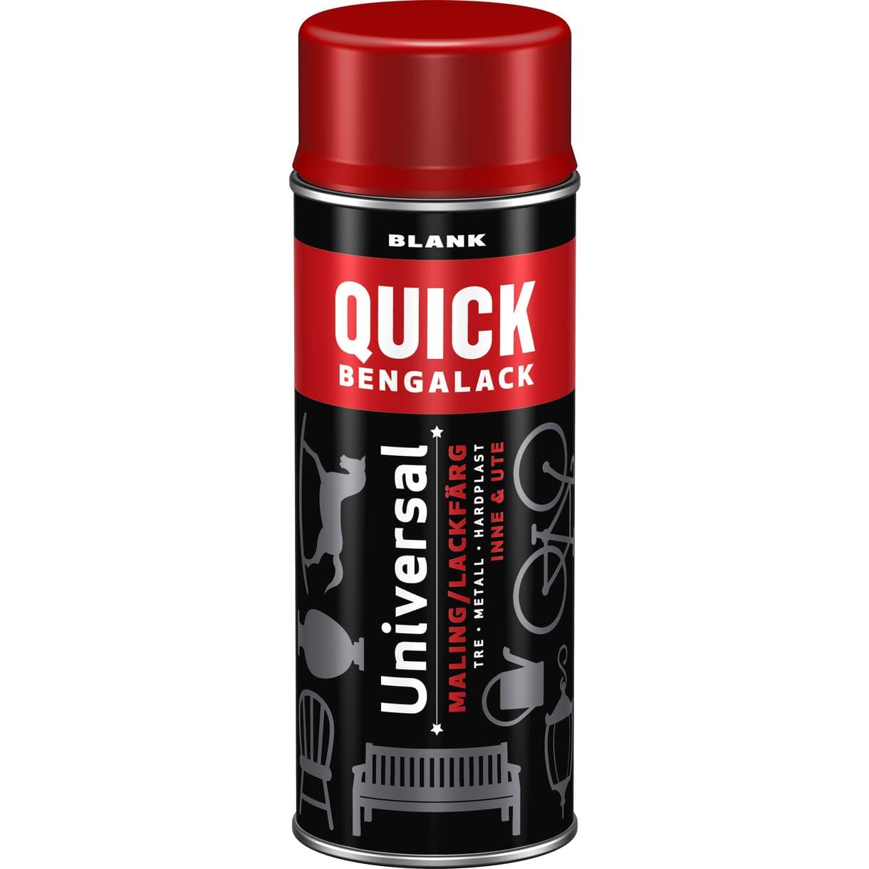 SPRAYFÄRG QUICK SIGNALRÖD BLANK 0,4L