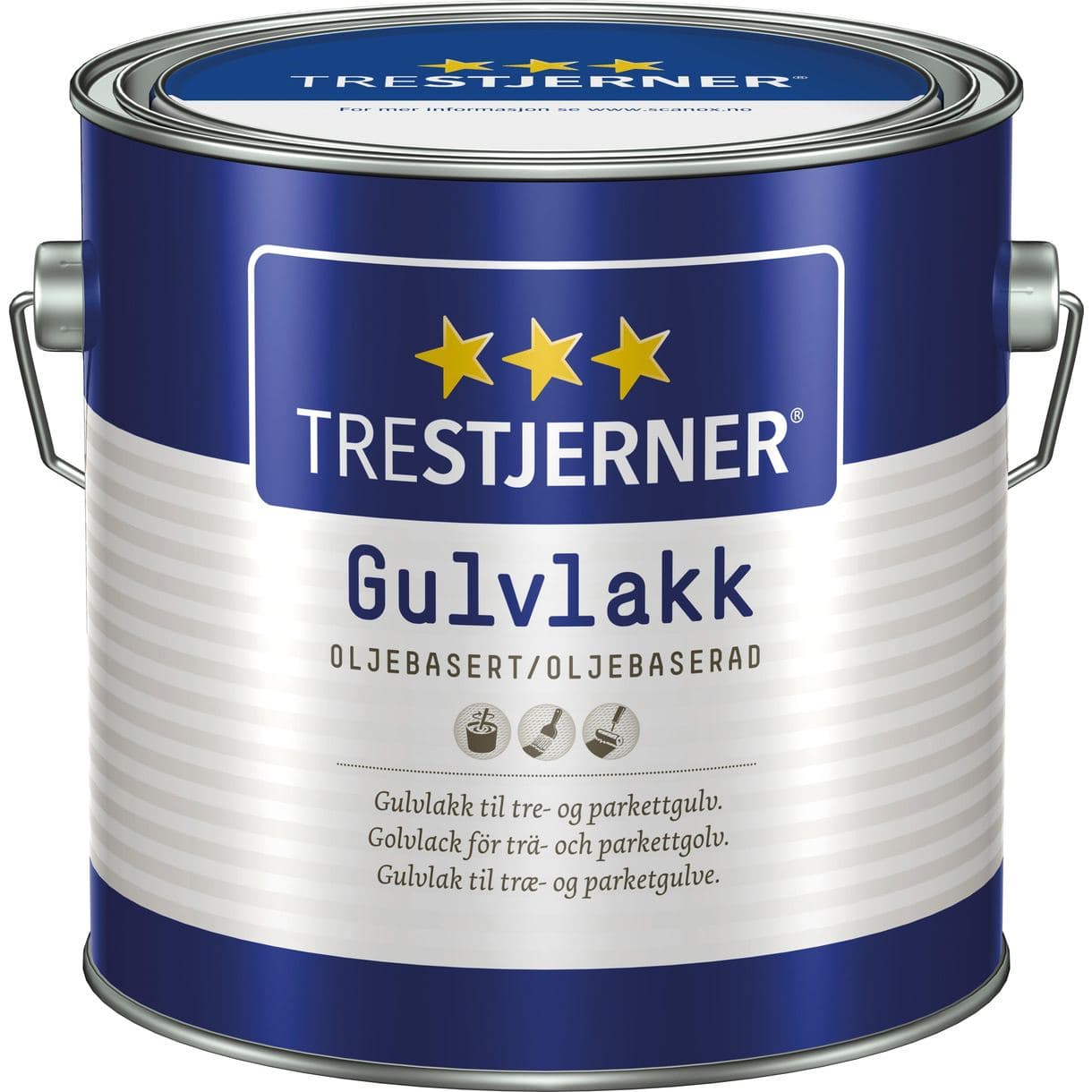 GOLVLACK TRESTJERNER HALVBLANK OLJEBASERAD 3L
