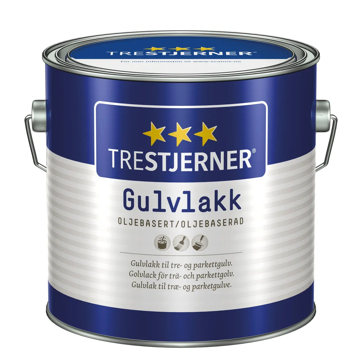 GOLVLACK TRESTJERNER HALVBLANK OLJEBASERAD 3L