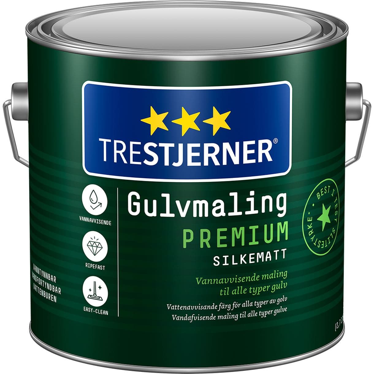 GOLVFÄRG TRESTJERNER PREMIUM A-BAS 2,7L