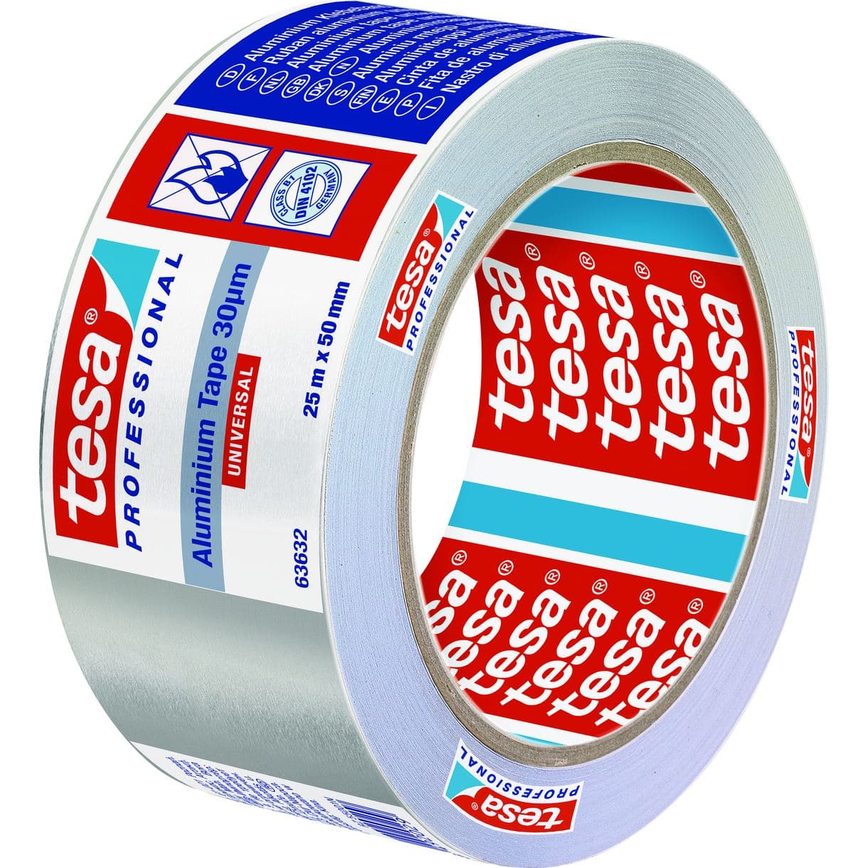 ALUMINIUMTEJP 63632 UNIVERSAL TESA SILVER 50MM 25M