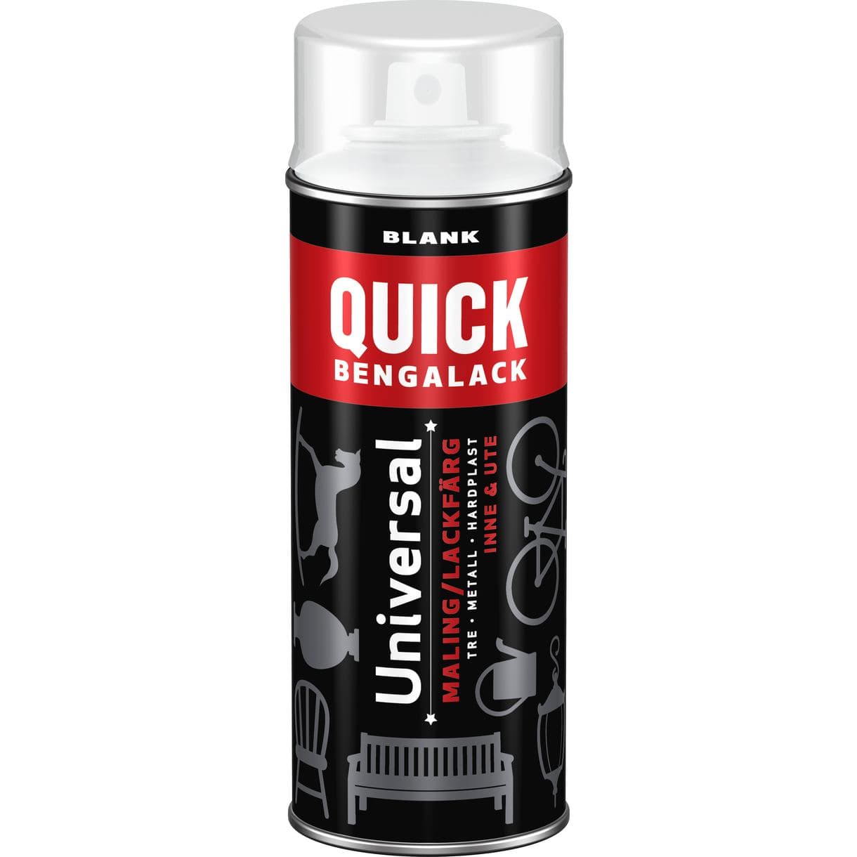 SPRAYFÄRG QUICK KLAR BLANK 0,4L