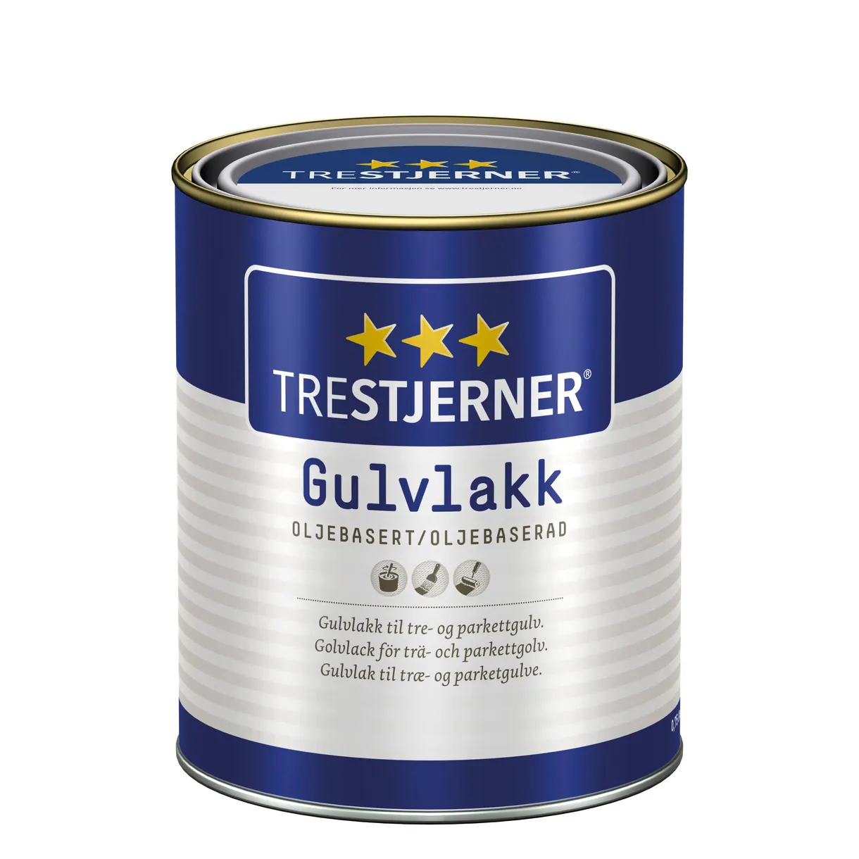 GOLVLACK TRESTJERNER HALVBLANK OLJEBASERAD 0,75L