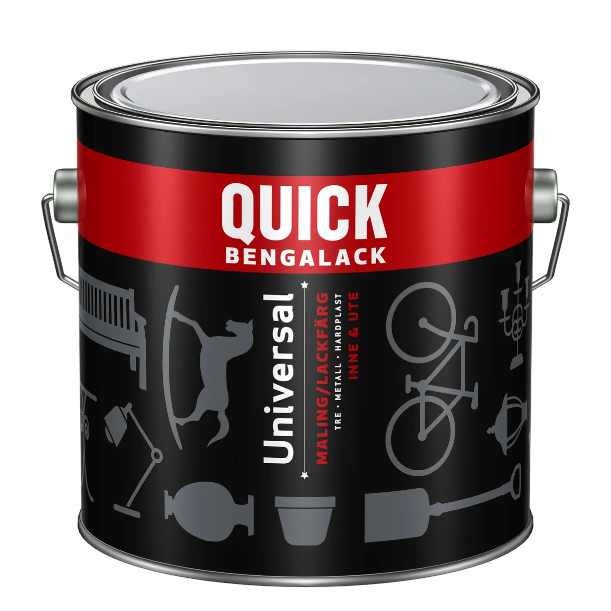 METALLACKFÄRG QUICK BENGALACK UNIVERSAL A-BAS 2,7L 6AJMAWCSA