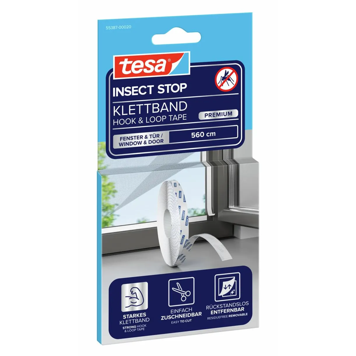 KARDBORREBAND INSEKTSNÄT 55387 TESA 5,6M