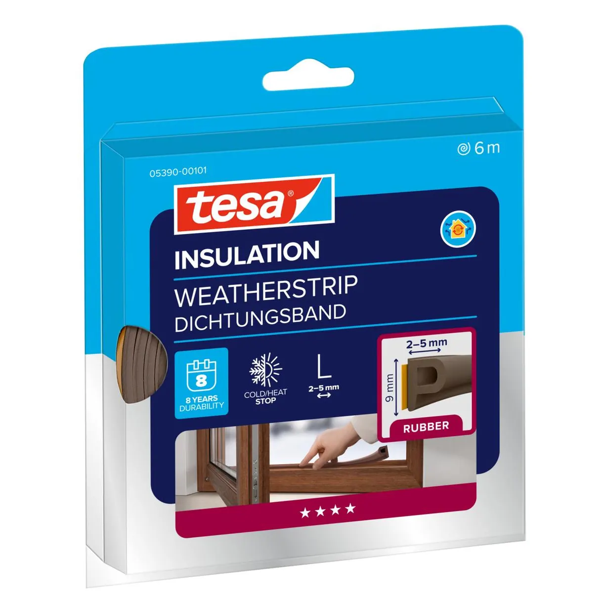 TÄTNINGSLIST P-LIST 5390 TESA 6MX9MMX5,5MM BRUN