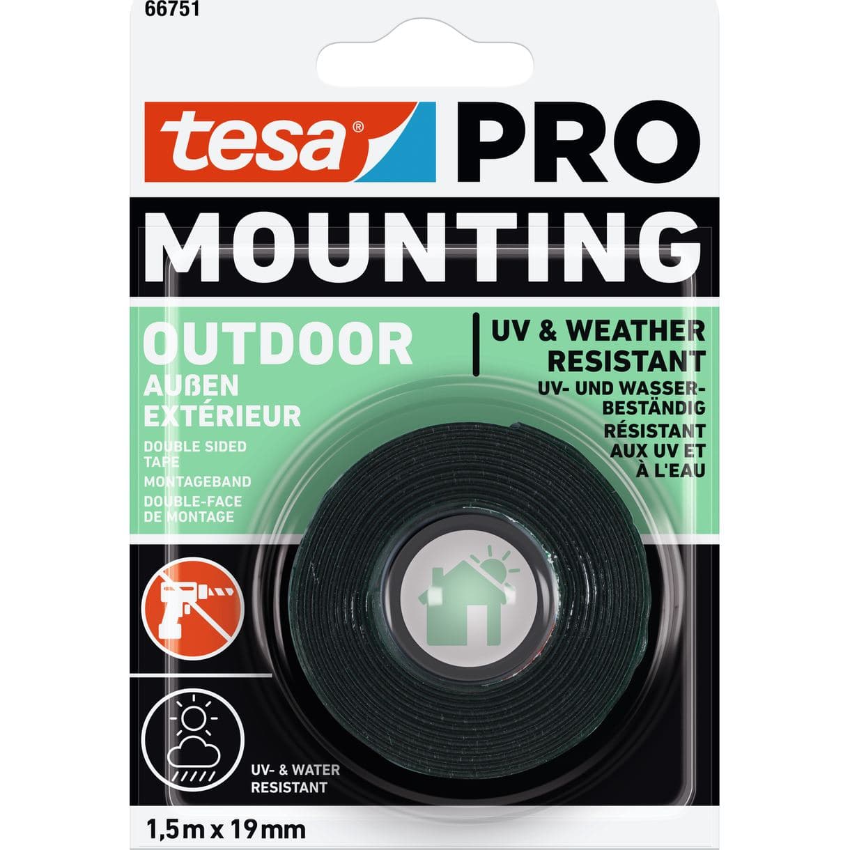MONTERINGSTEJP 66751 PRO MOUNTING TESA OUTDOOR 1,5MX19