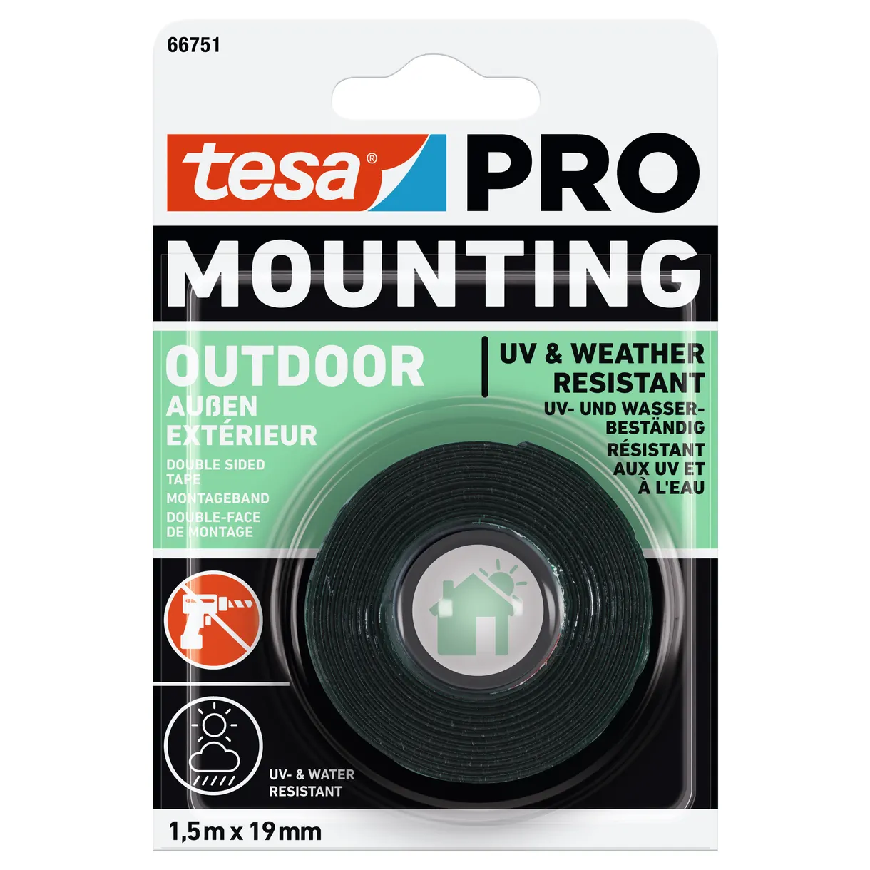 MONTERINGSTEJP 66751 PRO MOUNTING TESA OUTDOOR 1,5MX19