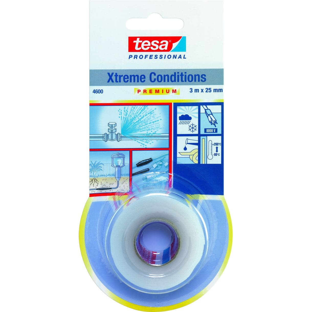 SILIKONTEJP EXTREME CONDITIONS 4600 TESA TRANSPARENT 3MX25MM