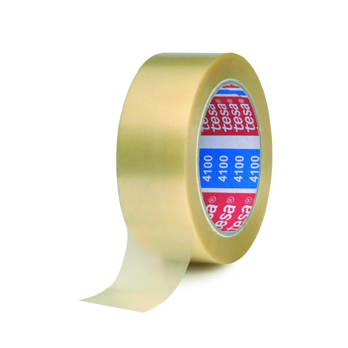 PACKTEJP PVC 4100 TESA VIT PRÄGLAD 38MM 66M