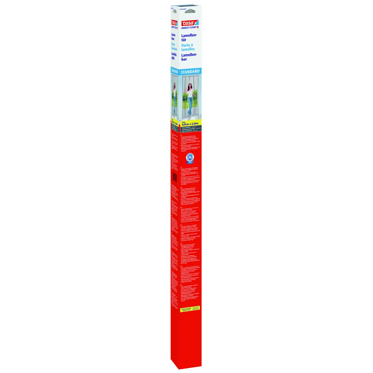 INSEKTNÄT 55198 TESA STANDARD LAMELLDÖRR ANTRACIT 0,95X2,2M