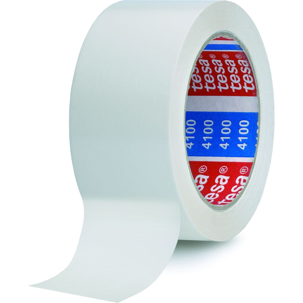 PACKTEJP PVC 4100 TESA VIT PRÄGLAD 50MM 66M