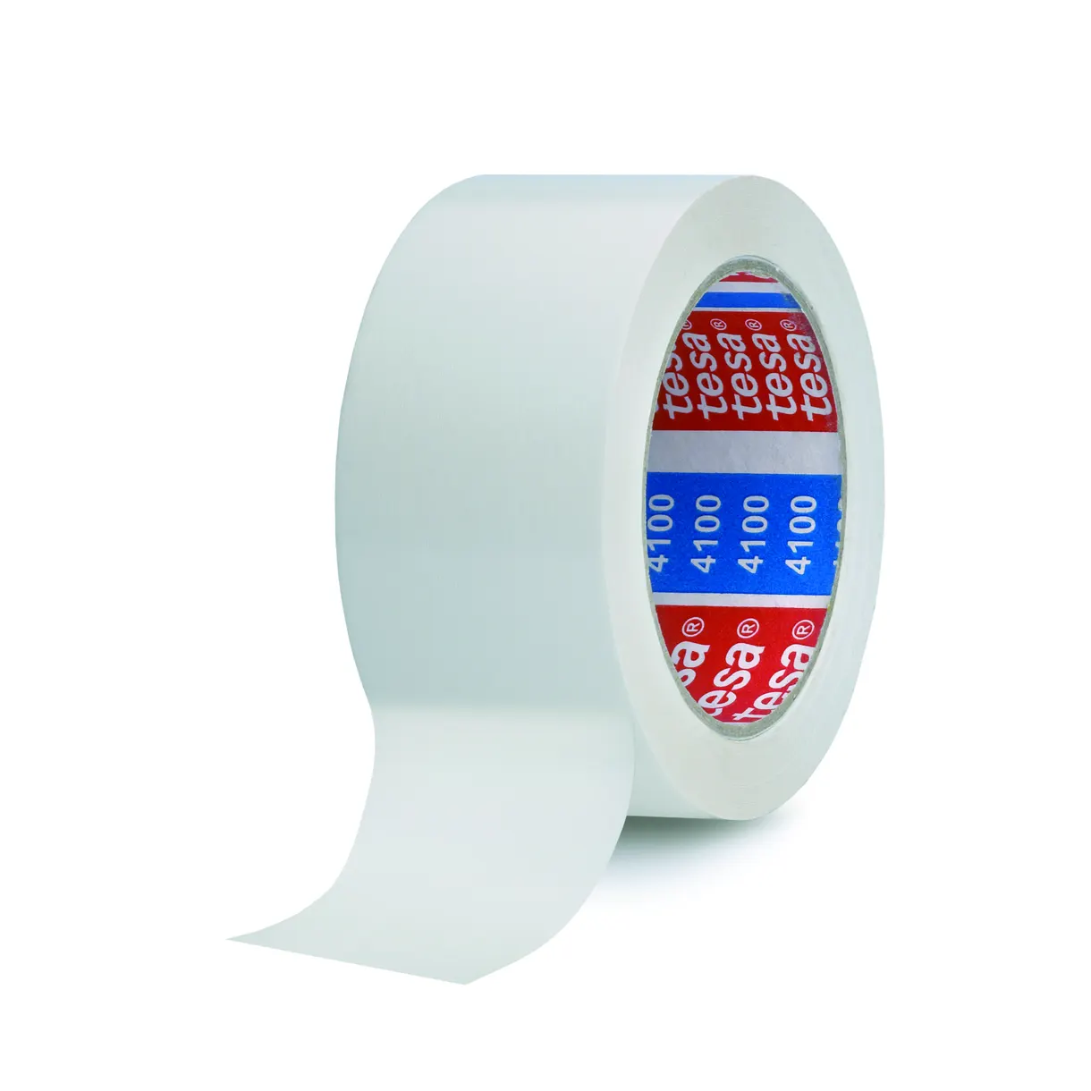 PACKTEJP PVC 4100 TESA VIT PRÄGLAD 50MM 66M