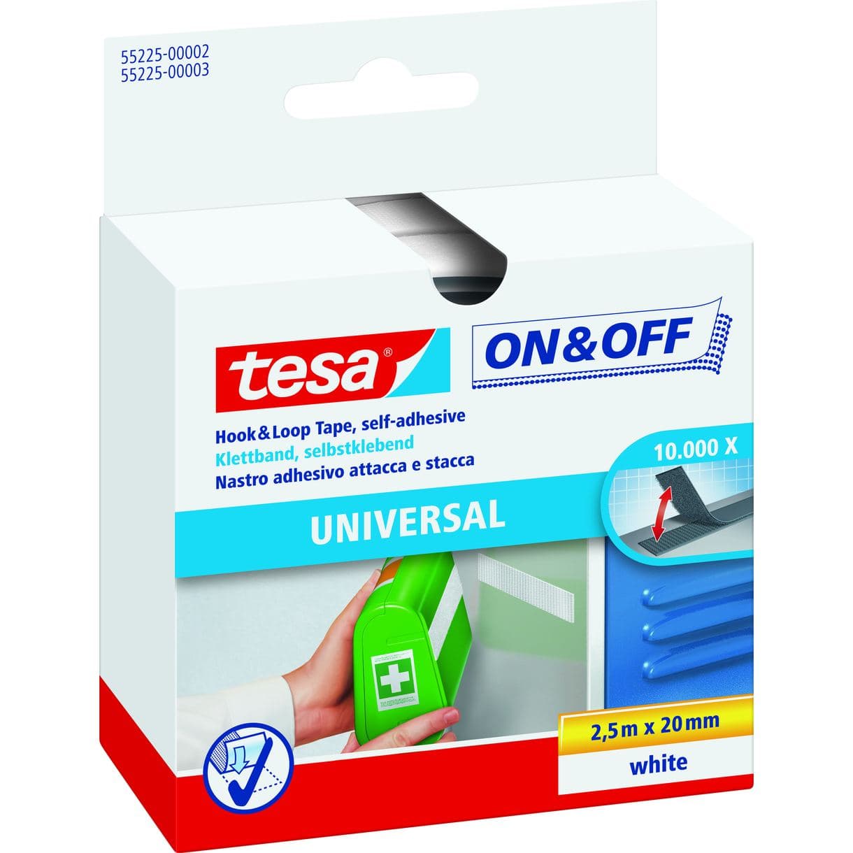 KARDBORREBAND 55225 TESA VIT