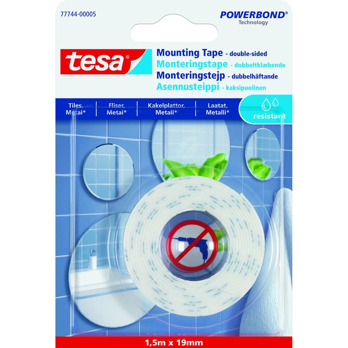 MONTERINGSTEJP 77744 TESA KAKEL/METALL