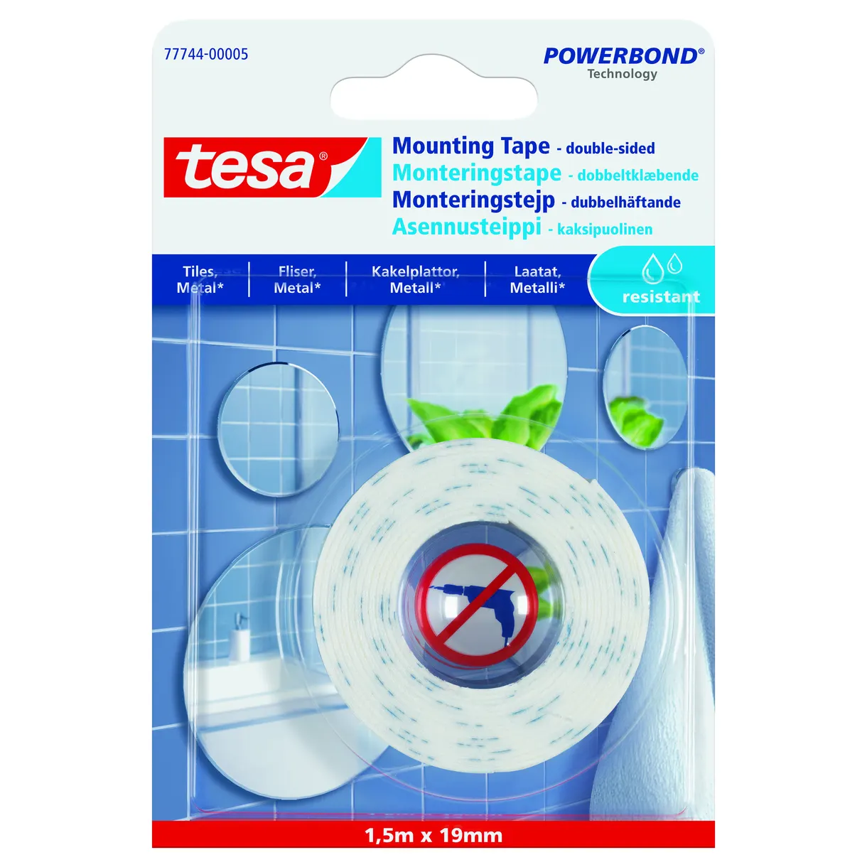 MONTERINGSTEJP 77744 TESA KAKEL/METALL