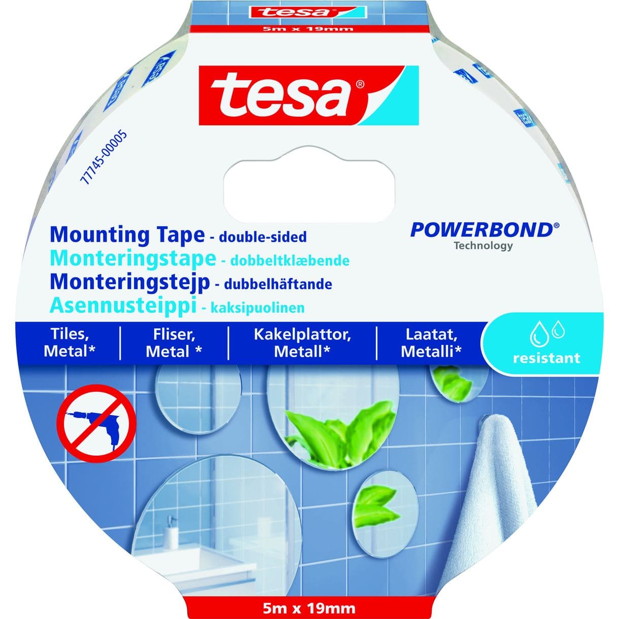 MONTERINGSTEJP 77745 TESA KAKEL/METALL