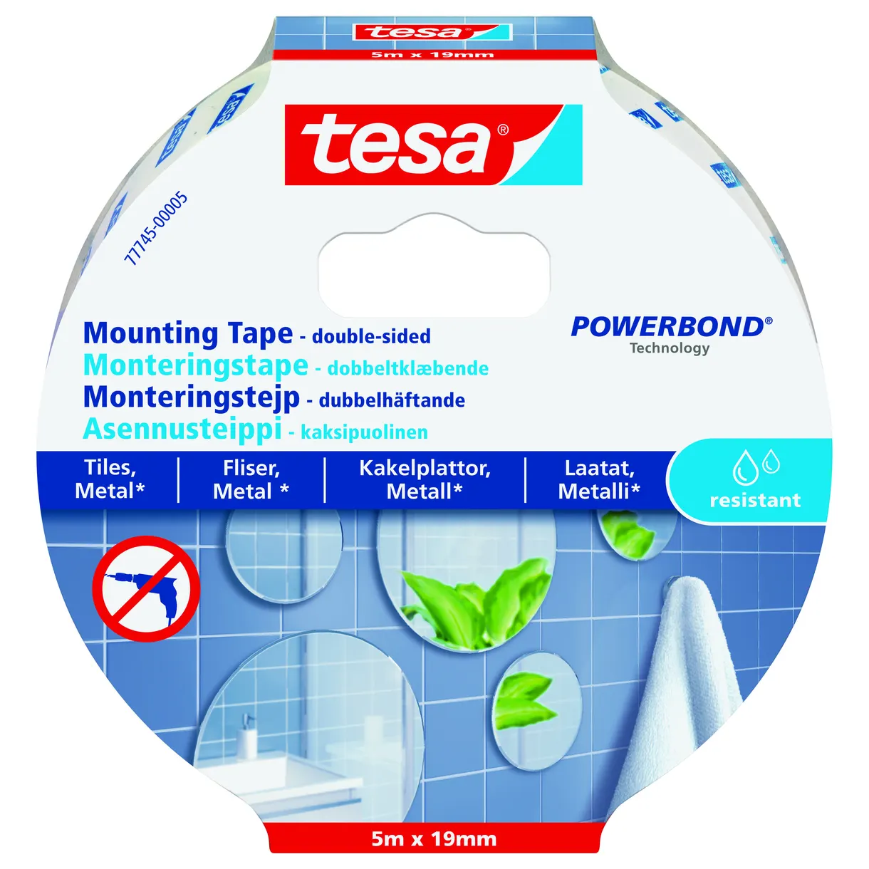 MONTERINGSTEJP 77745 TESA KAKEL/METALL