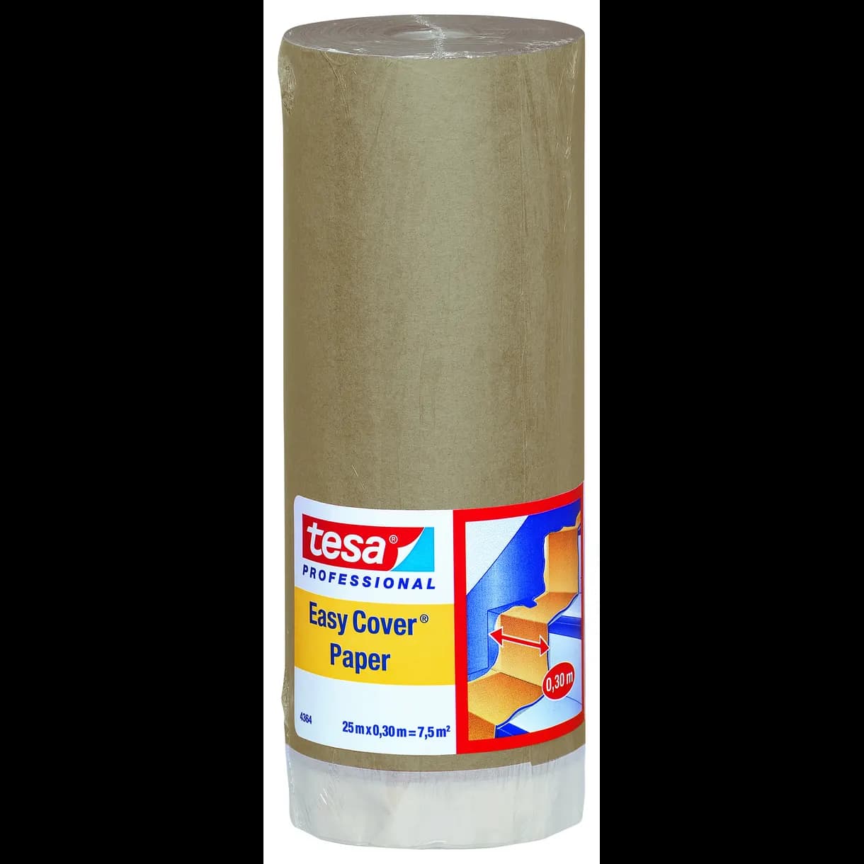 MASKERINGSPAPPER EASY COVER TESA 4364 300MM 25M