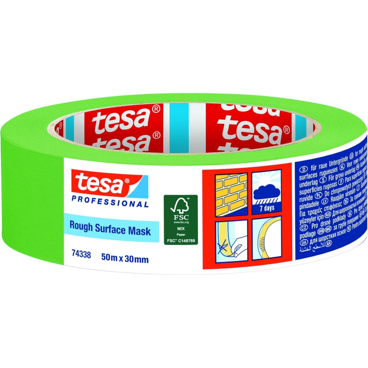 MASKERINGSTEJP 74338 50MM 50M 50MM X 50M