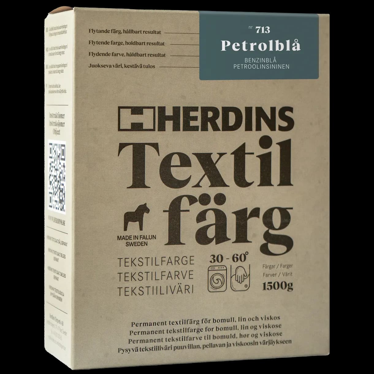 TEXTILFÄRG FLYTANDE PETROLBLÅ