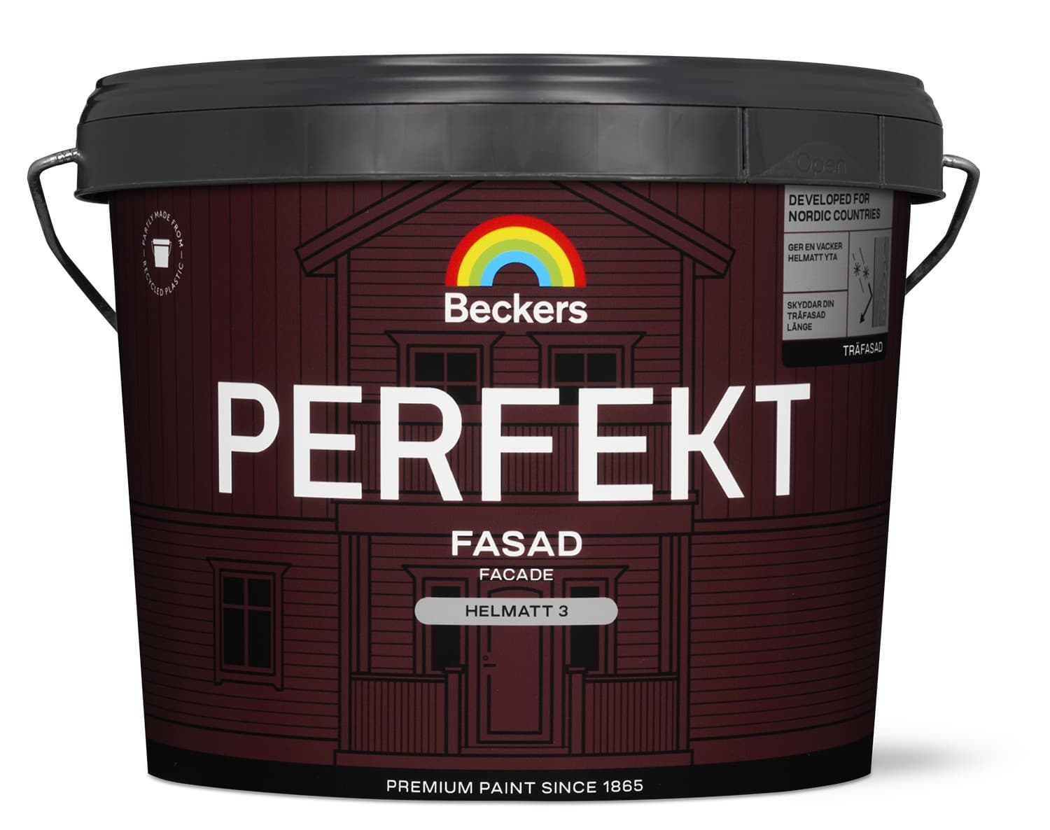 TRÄFASADFÄRG PERFEKT HELMATT VIT/BAS A 0,9L