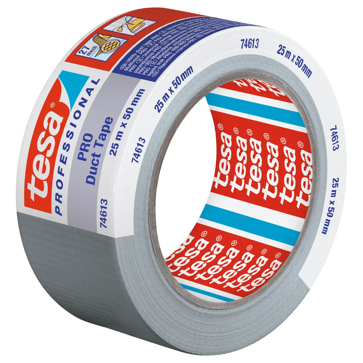 VÄVTEJP PRO 74613 TESA GRÅ 50MM 25M