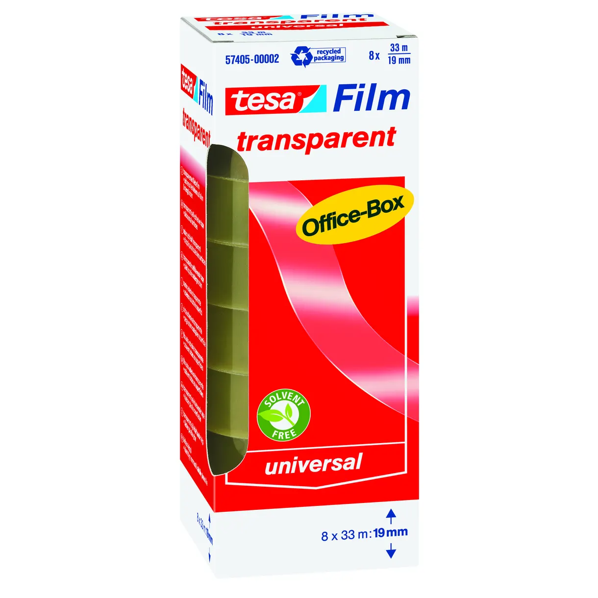 UNIVERSALTEJP 57405 TESA TRANSPARENT 33MX19MM