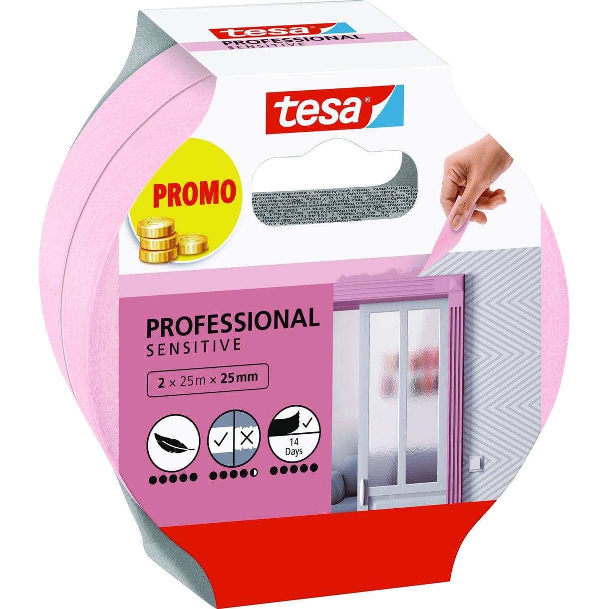 MASKERINGSTEJP PROFESSIONAL 56267 SENSITIVE 2X25MX25MM
