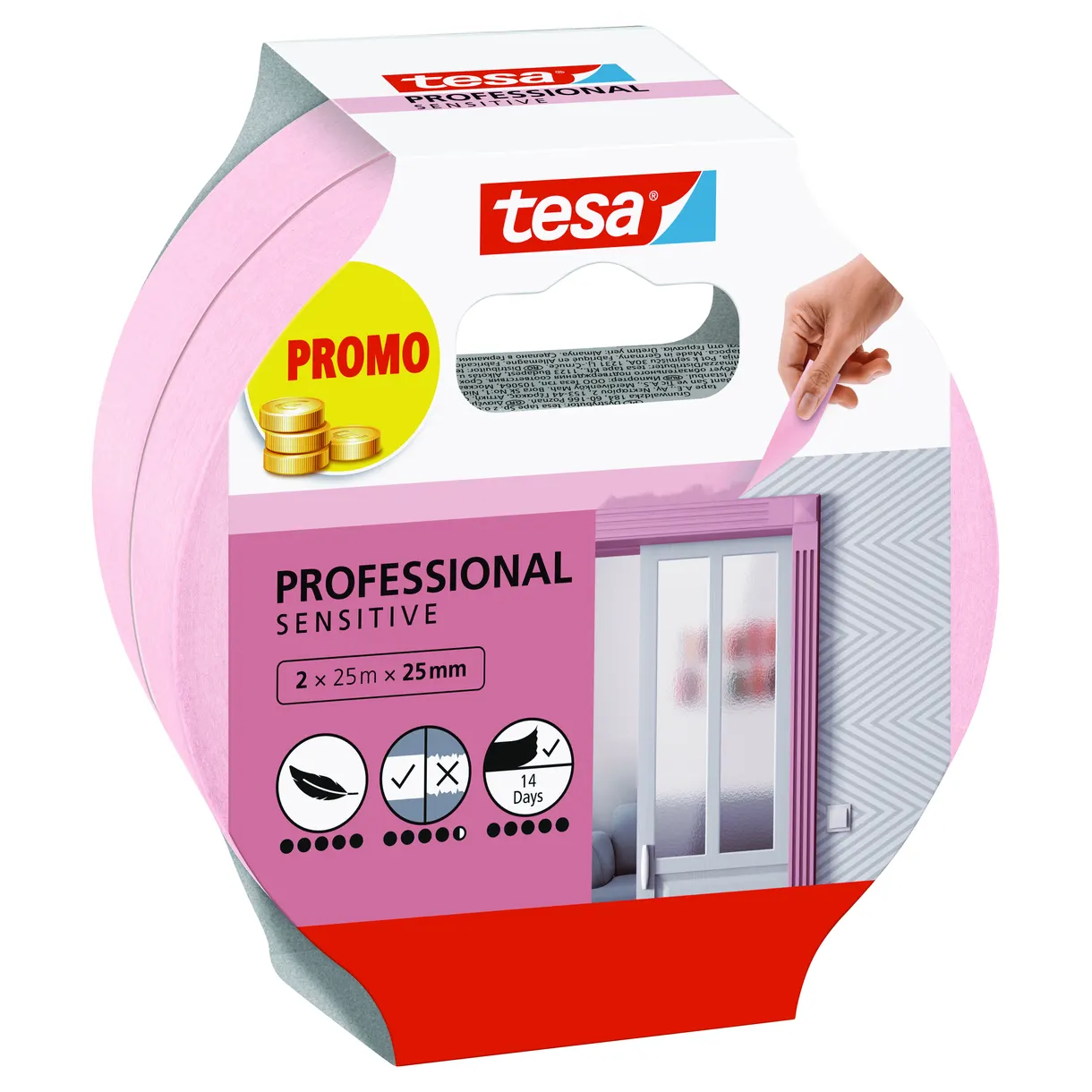 MASKERINGSTEJP PROFESSIONAL 56267 SENSITIVE 2X25MX25MM