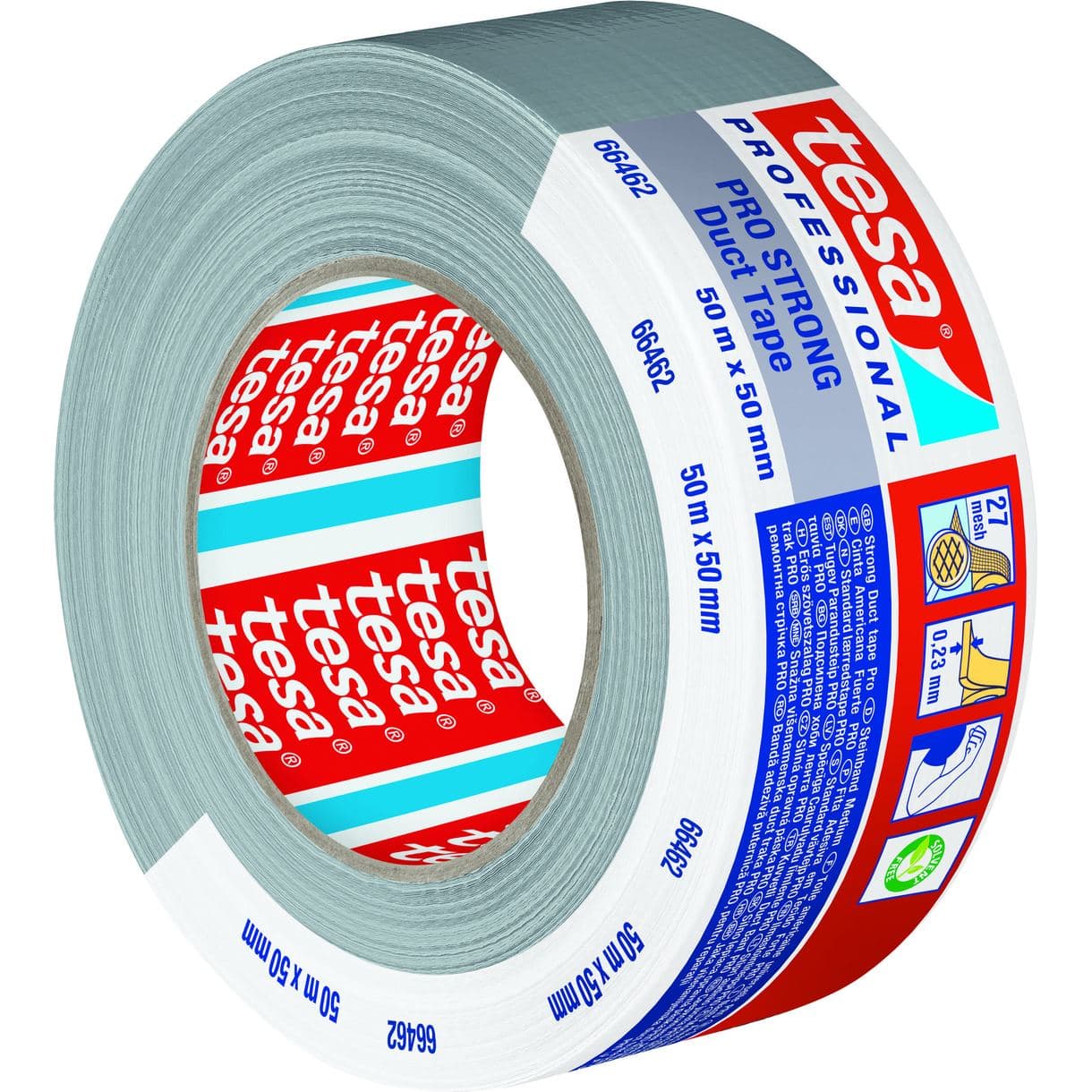 SILVERTEJP ECO PRO-STRONG GREY 50MM 50M