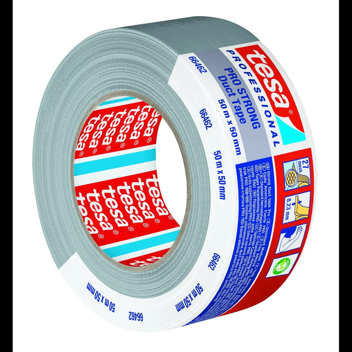 SILVERTEJP ECO PRO-STRONG GREY 50MM 50M
