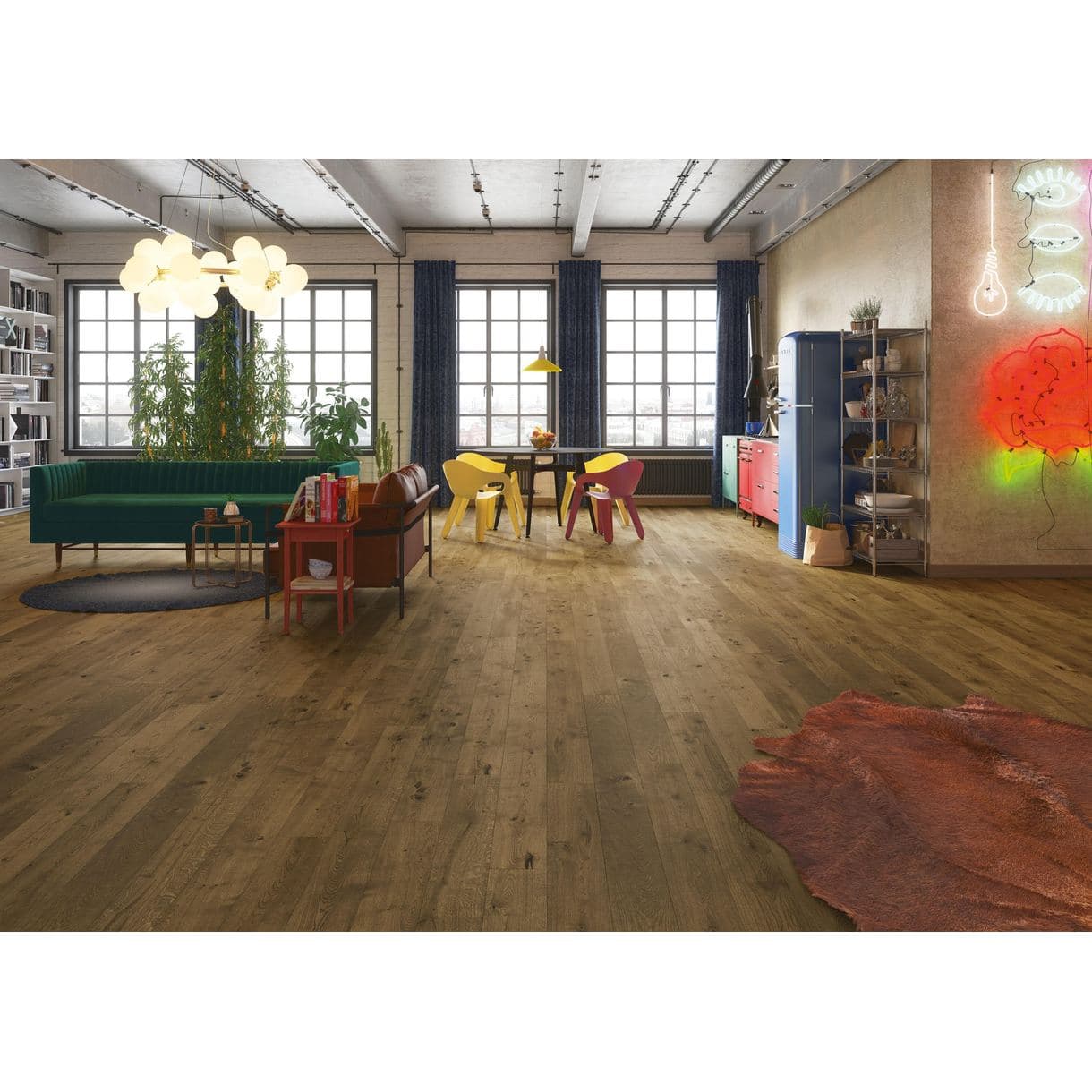 PARKETT SUNDBYHOLM EK 1-STAV BRUN BORST MATT 14MM 2,38M2