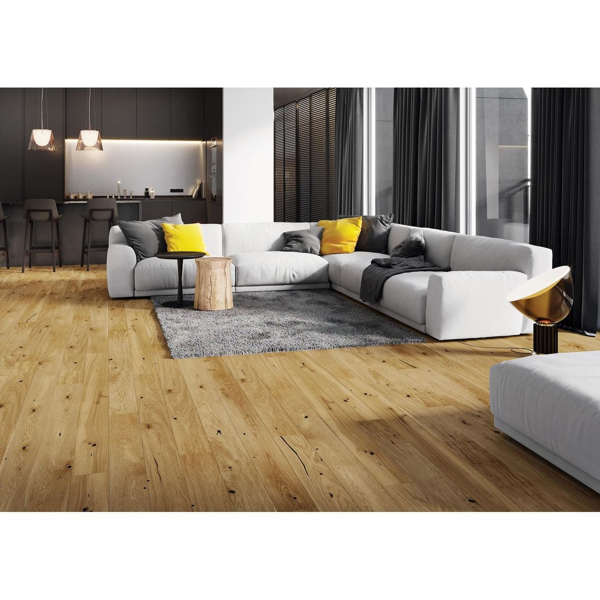 PARKETT HOLMÖ EK 1-STAV BORSTAD MATTLACK 14MM 2,38M2