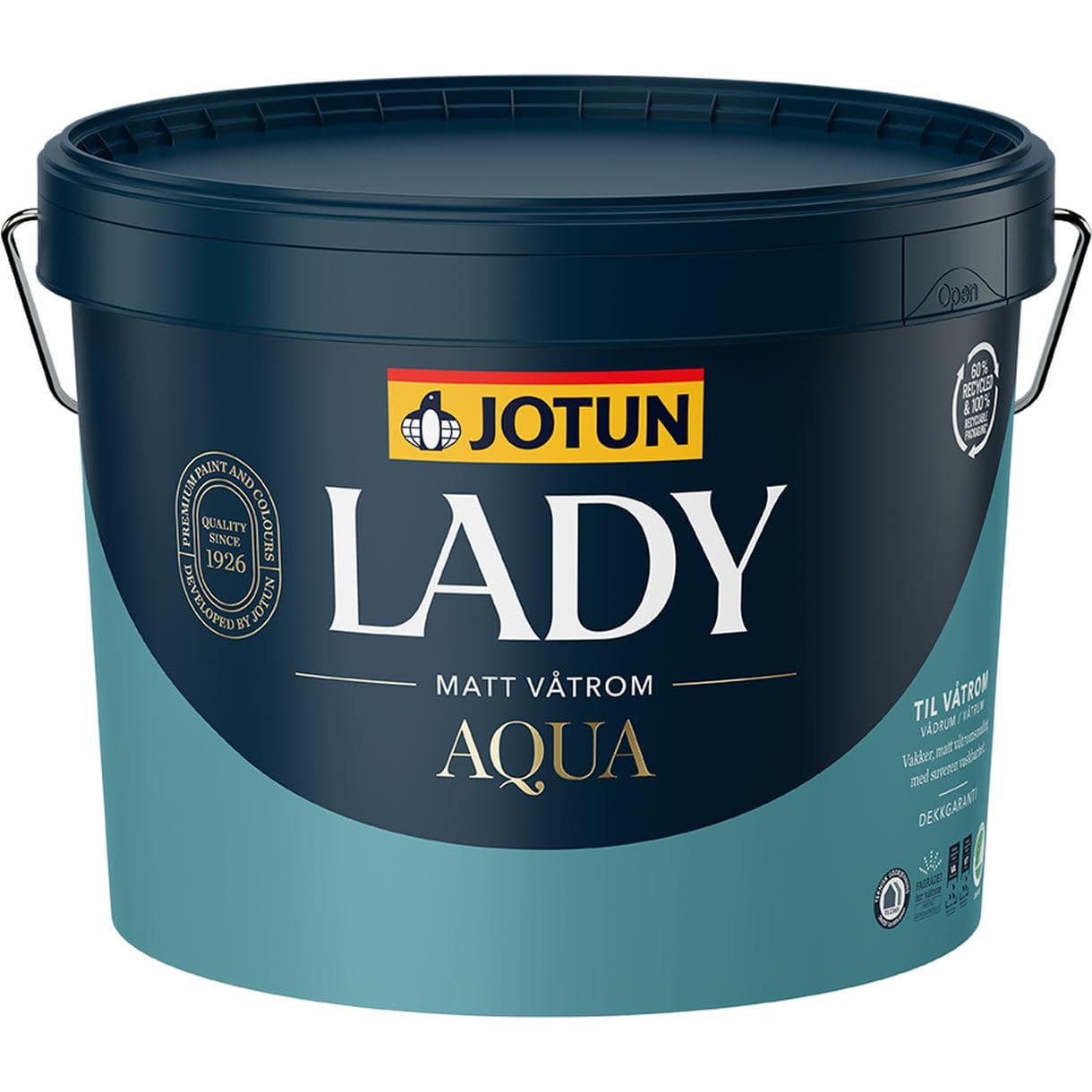 VÅTRUMSFÄRG LADY AQUA MATT VIT-BAS 9L