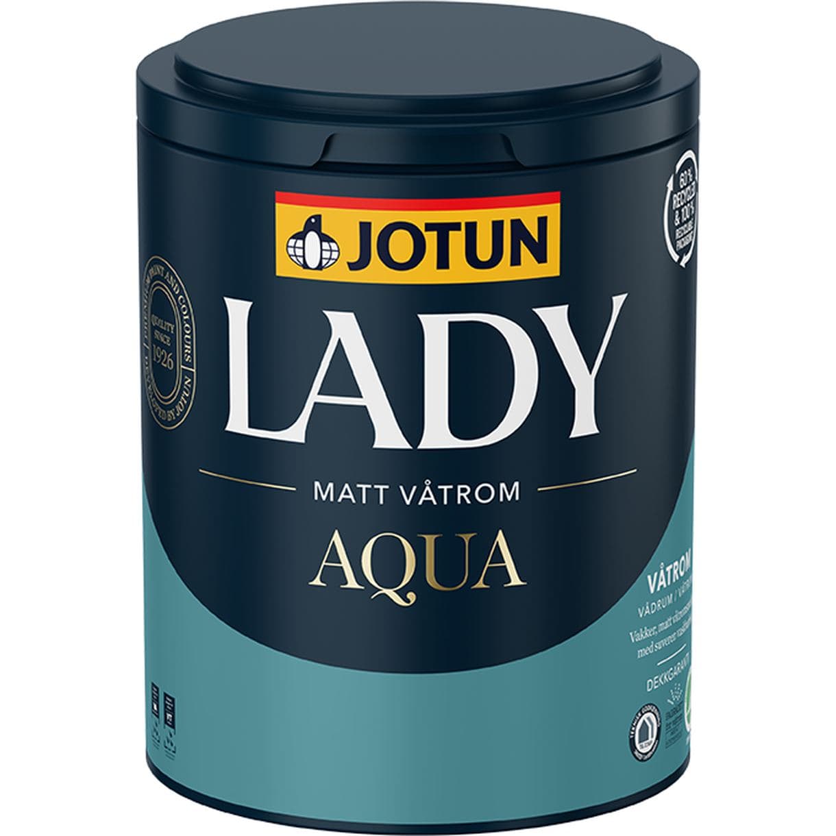 VÅTRUMSFÄRG LADY AQUA MATT A-BAS 0,68L